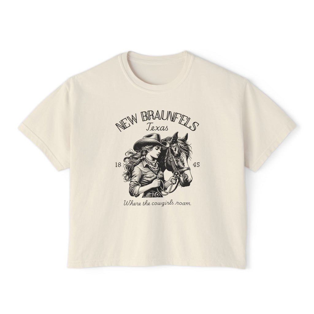 Where the Cowgirls Roam – New Braunfels Vintage Boxy Tee